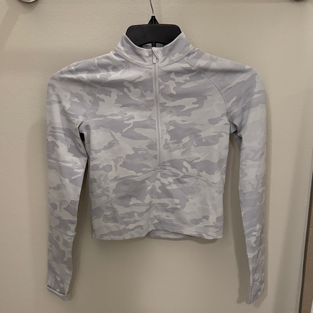 lululemon athletica Gray Camo Sweatshirt